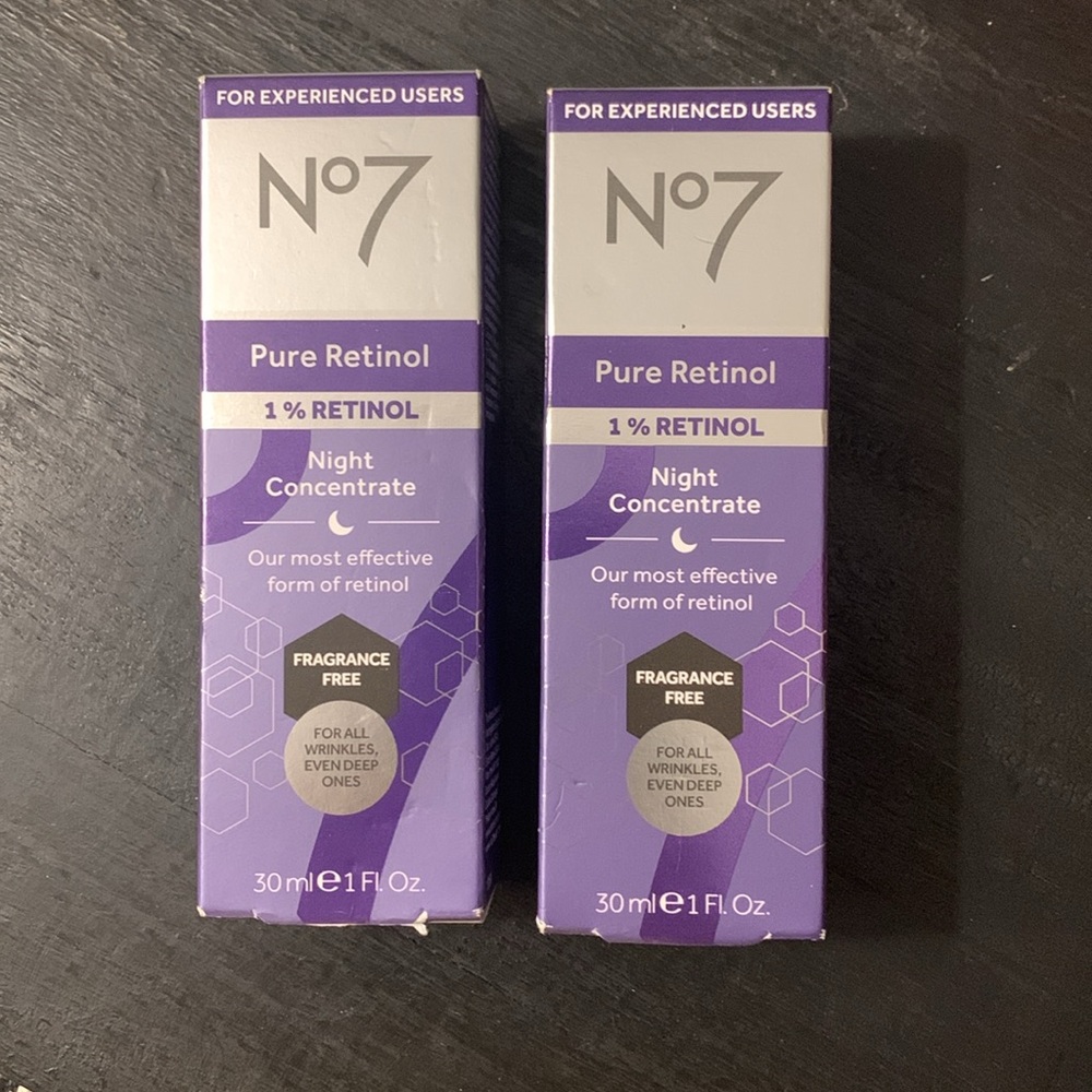 No7 Pure Retinol 1% Night Concentrate With Collagen Peptides . 2 Full sized.
